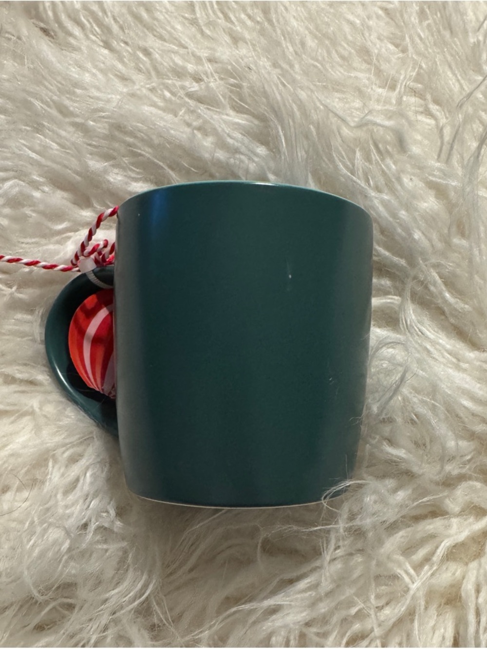 Starbucks Dark Green Logo Ceramic Coffee Mug with Red Tag - Picture 3 of 4